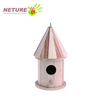 Wooden Nesting Nest Box Bird Cage House Small Birds Blue Tit Wren